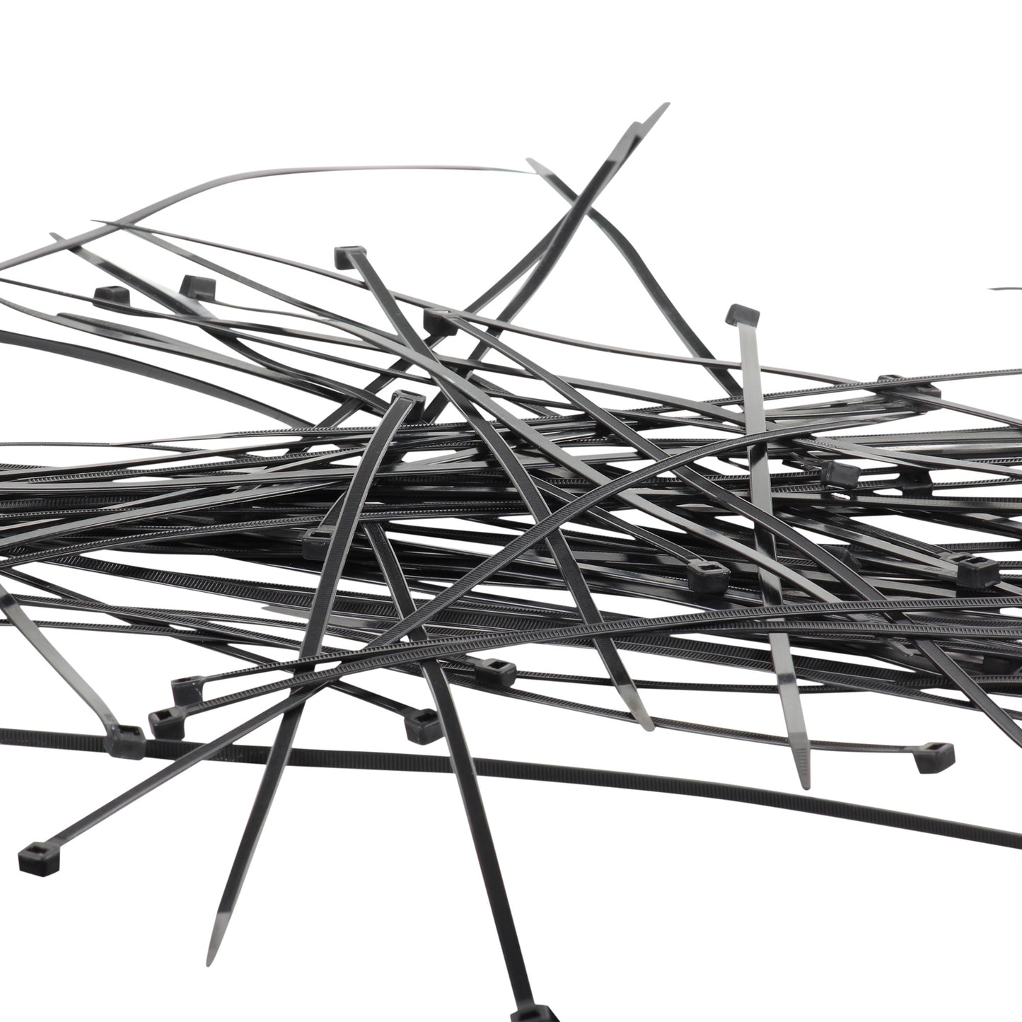 Cinchos de plastico 4.6x300 mm, 100 pzas, Negro