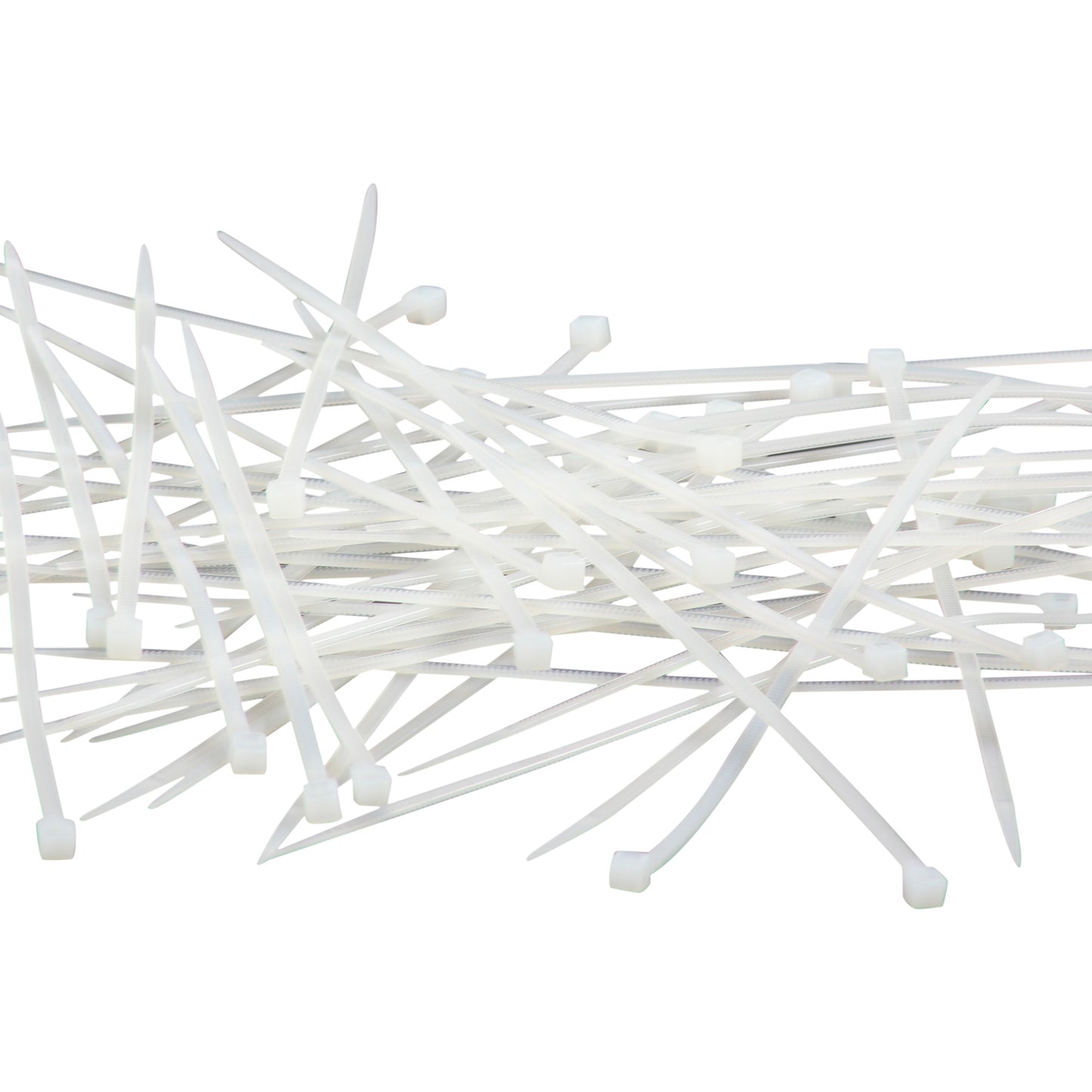 Cinchos de plastico 4.6x370 mm, 100 pzas, Blanco