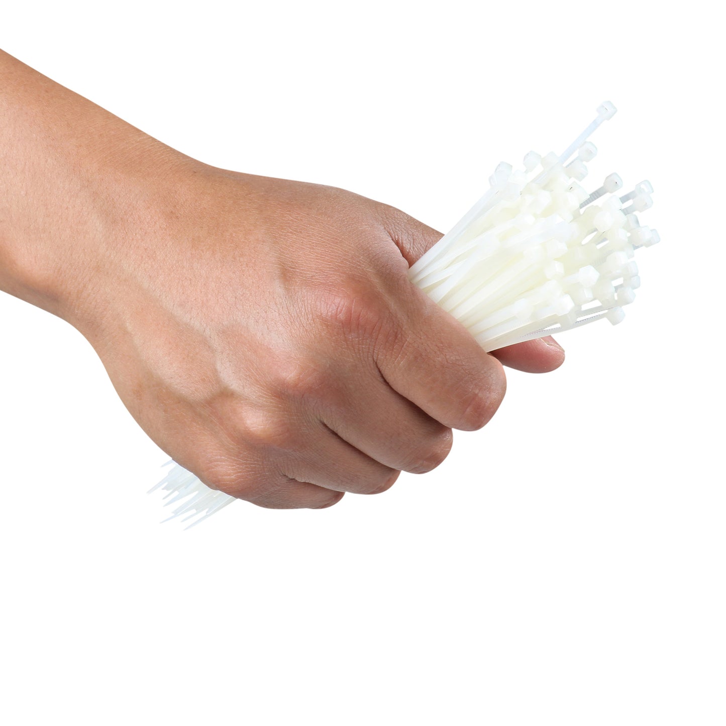 Cinchos de plastico 4.6x370 mm, 100 pzas, Blanco