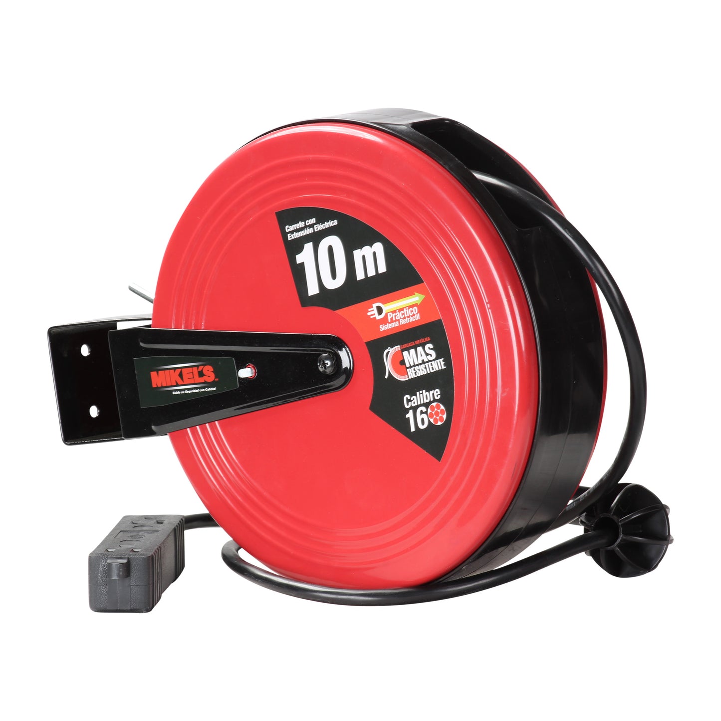 Carrete con extension electrica (10 mts)