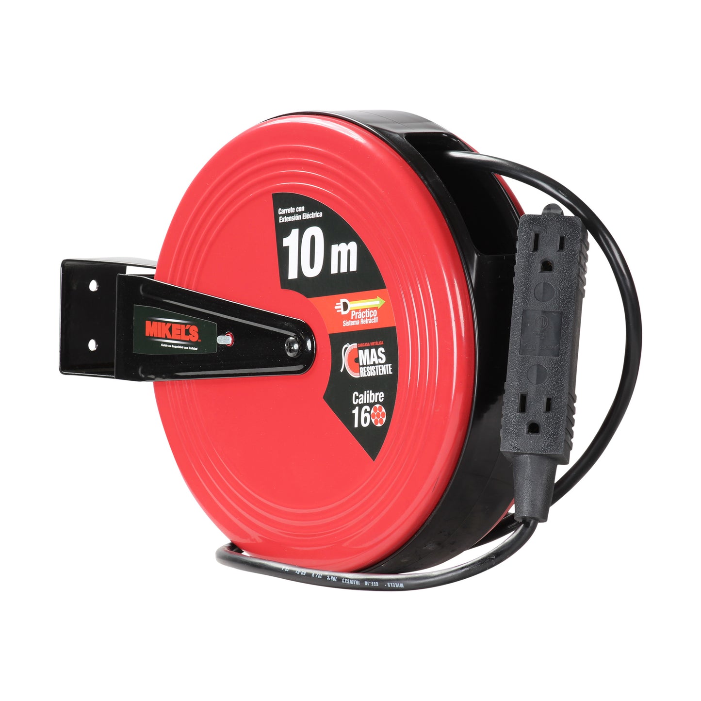 Carrete con extension electrica (10 mts)