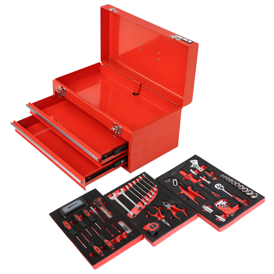 Kit caja metalica de herramientas (88 pzas)