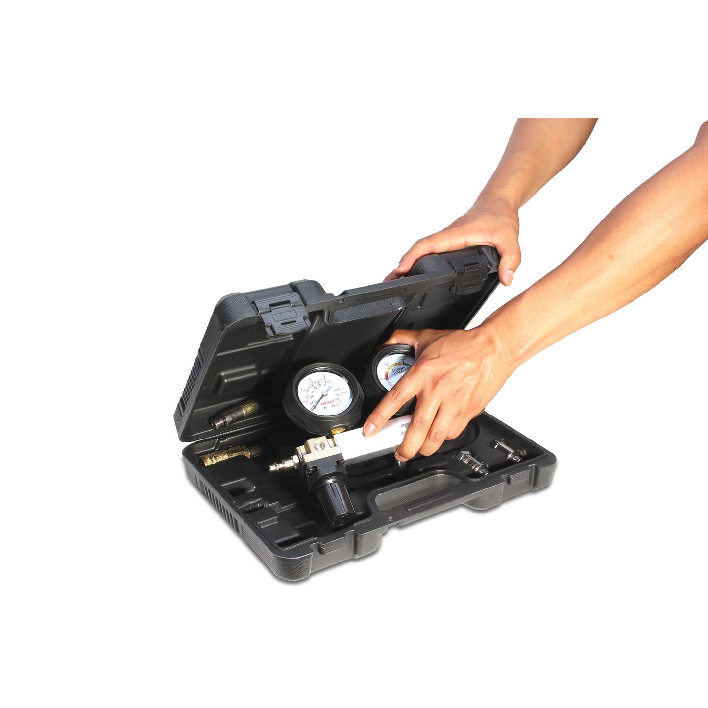 Kit compresometro- detector de fugas de cilindro