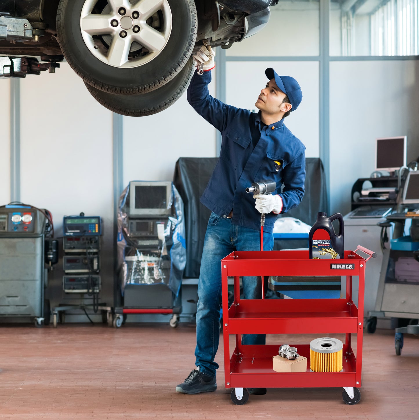 Carrito de servicio con triple charola
