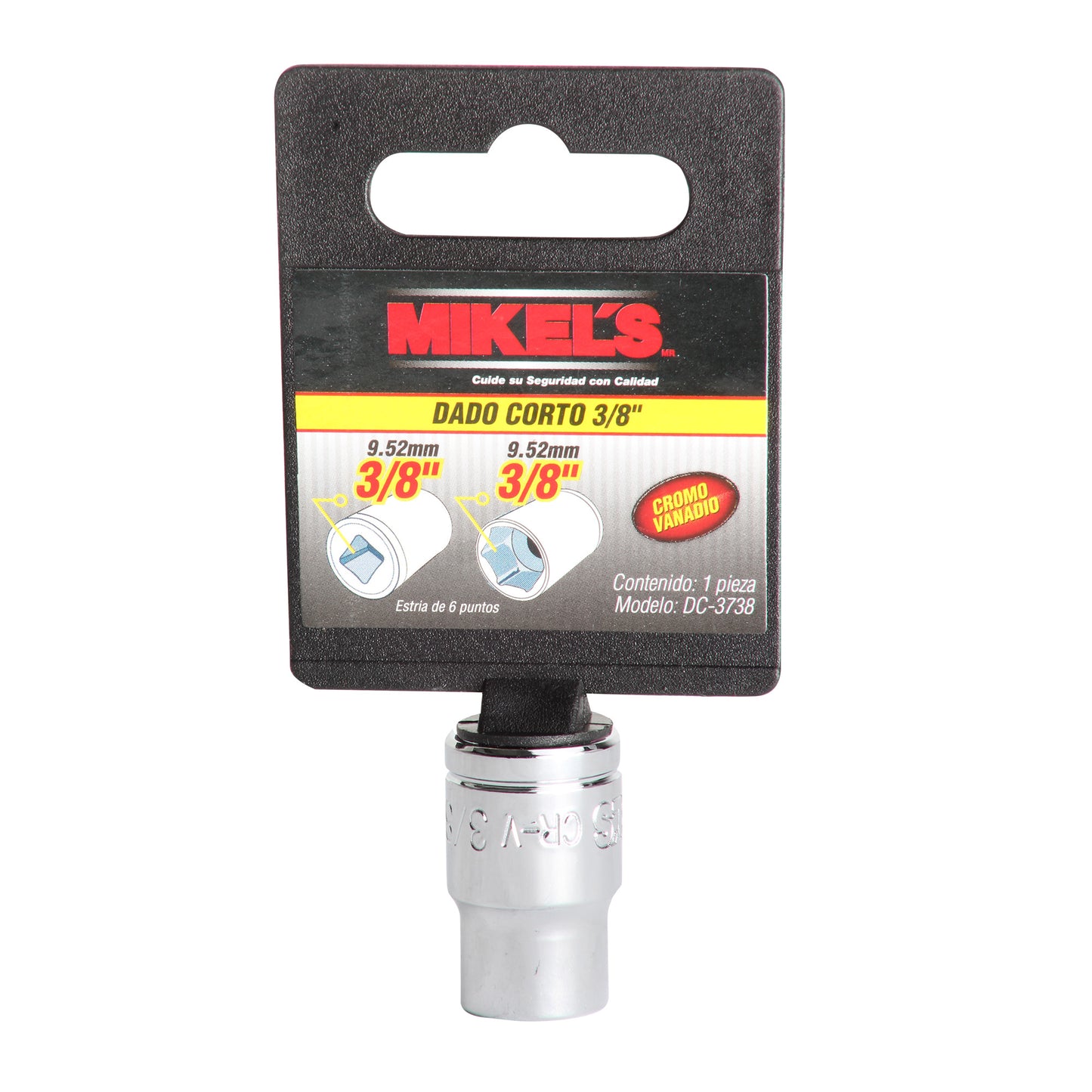 Dado corto 3/8” Estandar 3/8”