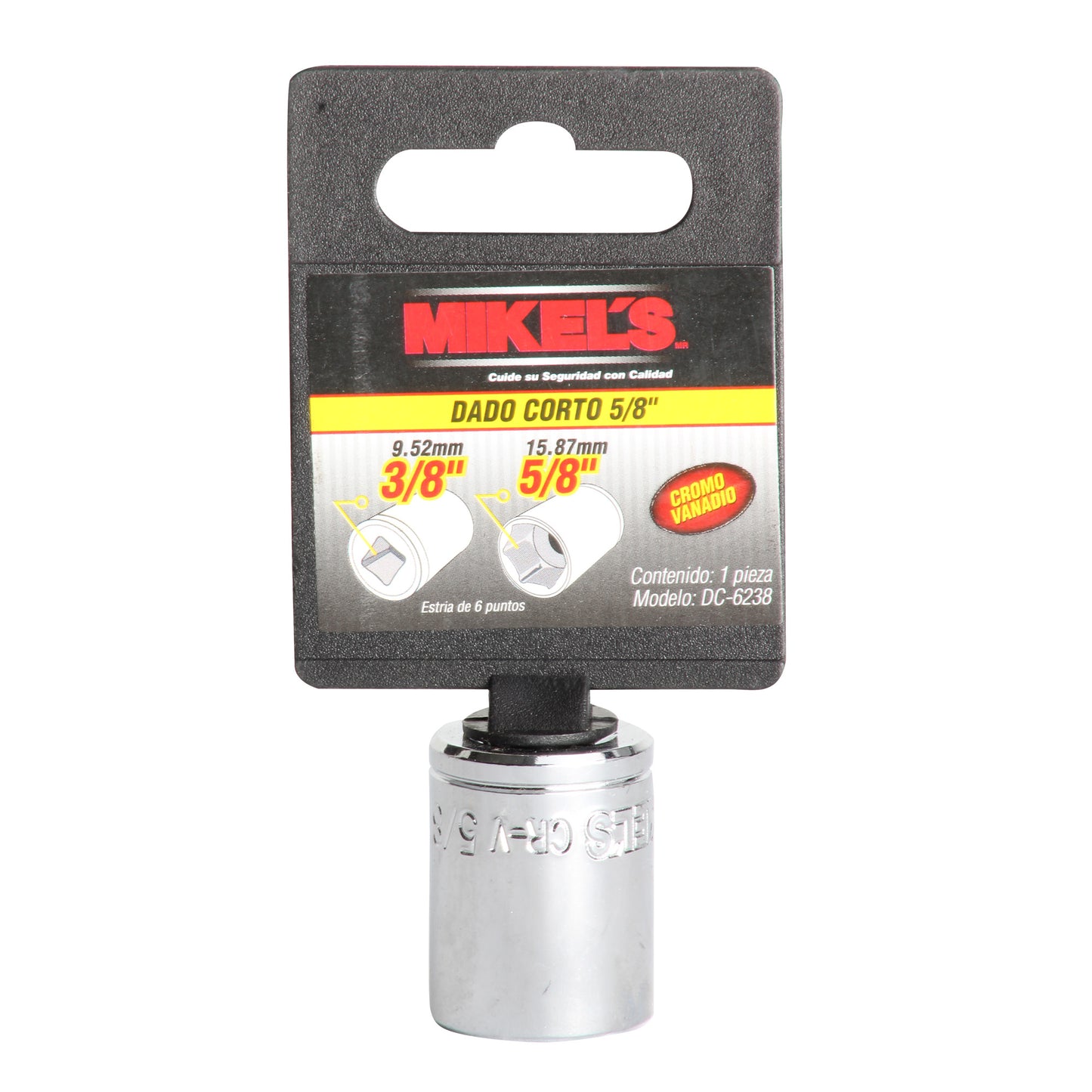 Dado corto 3/8” Estandar 5/8”