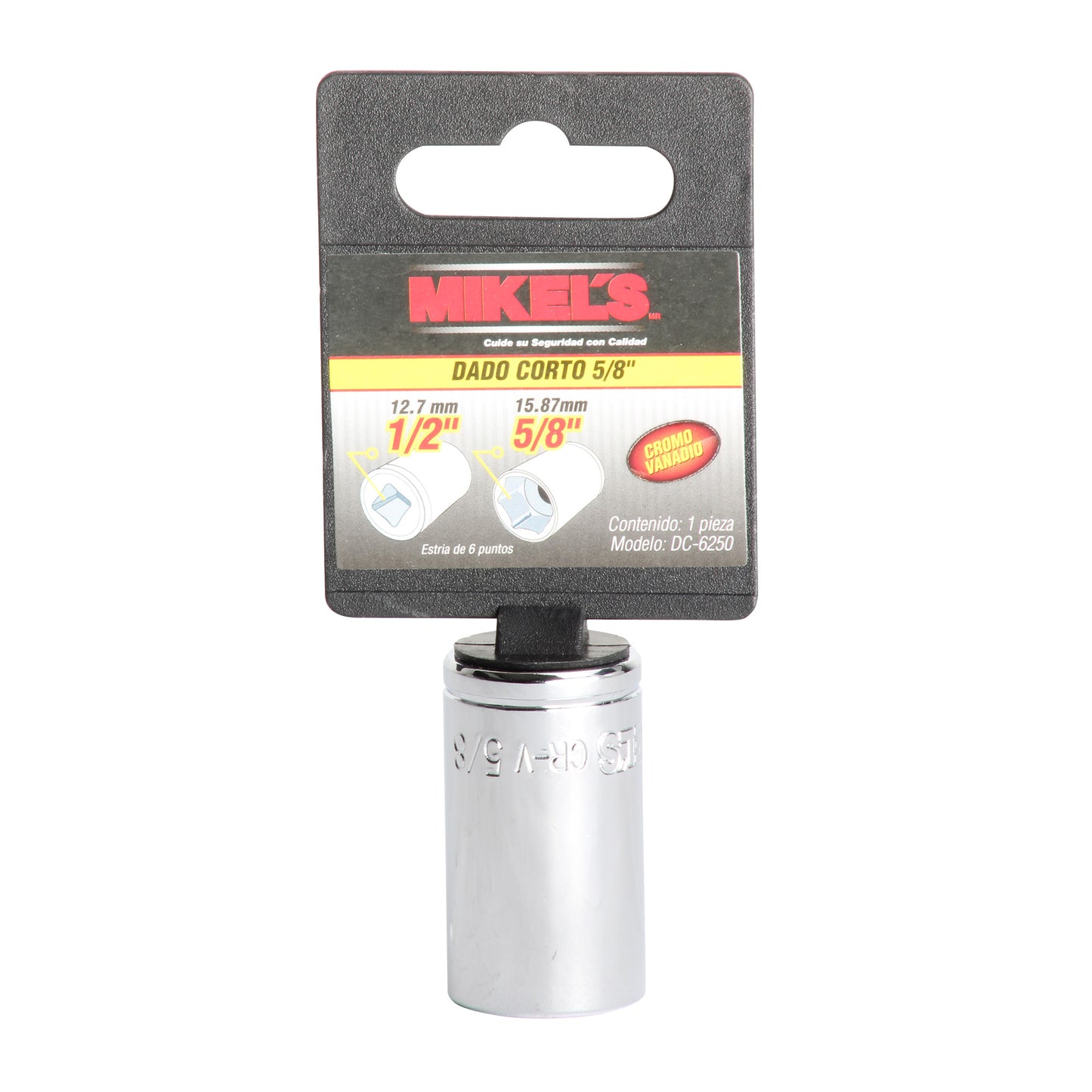 Dado corto 1/2” Estandar 5/8”