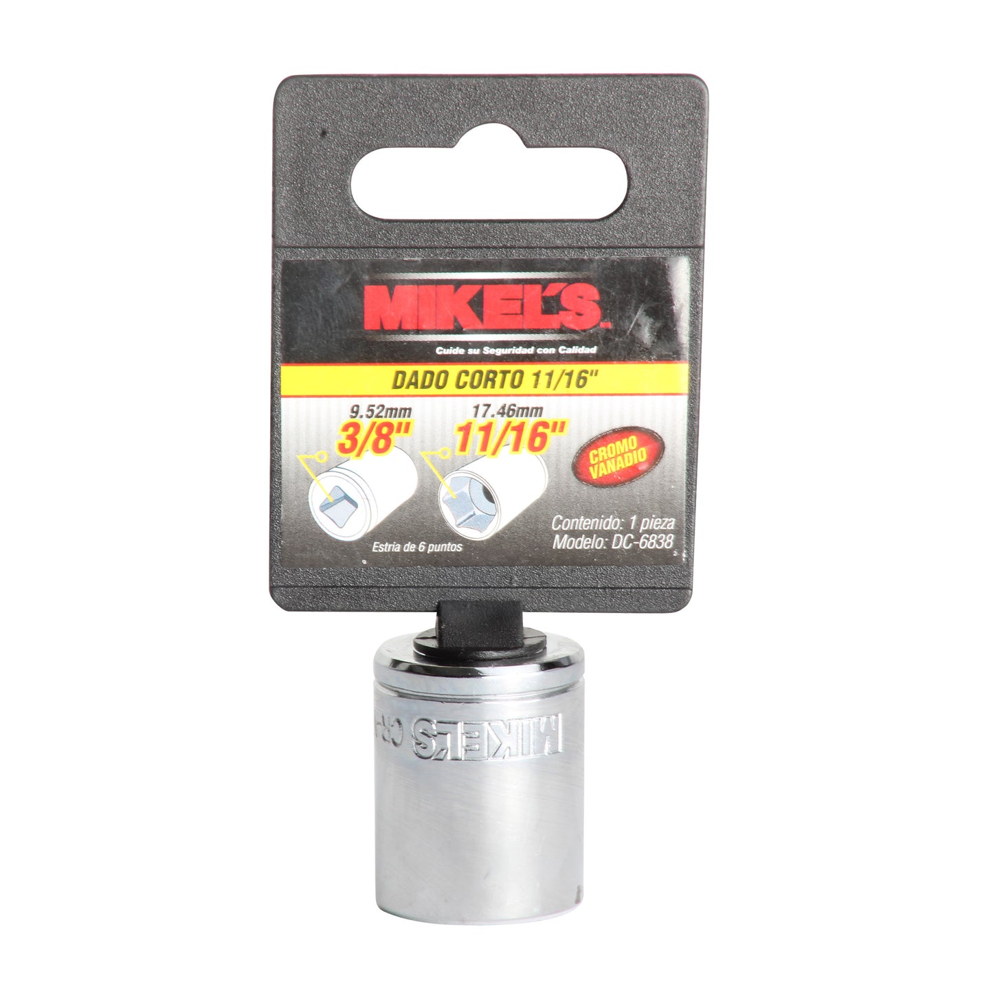Dado corto 3/8” Estandar 11/16”