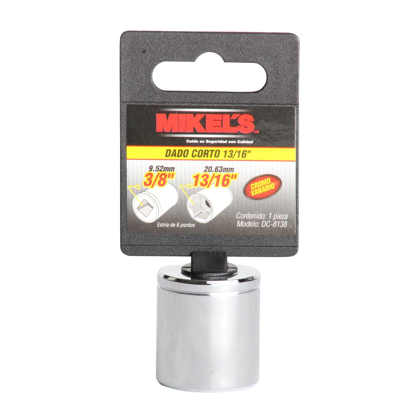 Dado corto 3/8” Estandar 13/16”