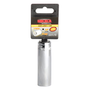 Dado largo 1/2” Milimetrico 17 mm 6 puntas
