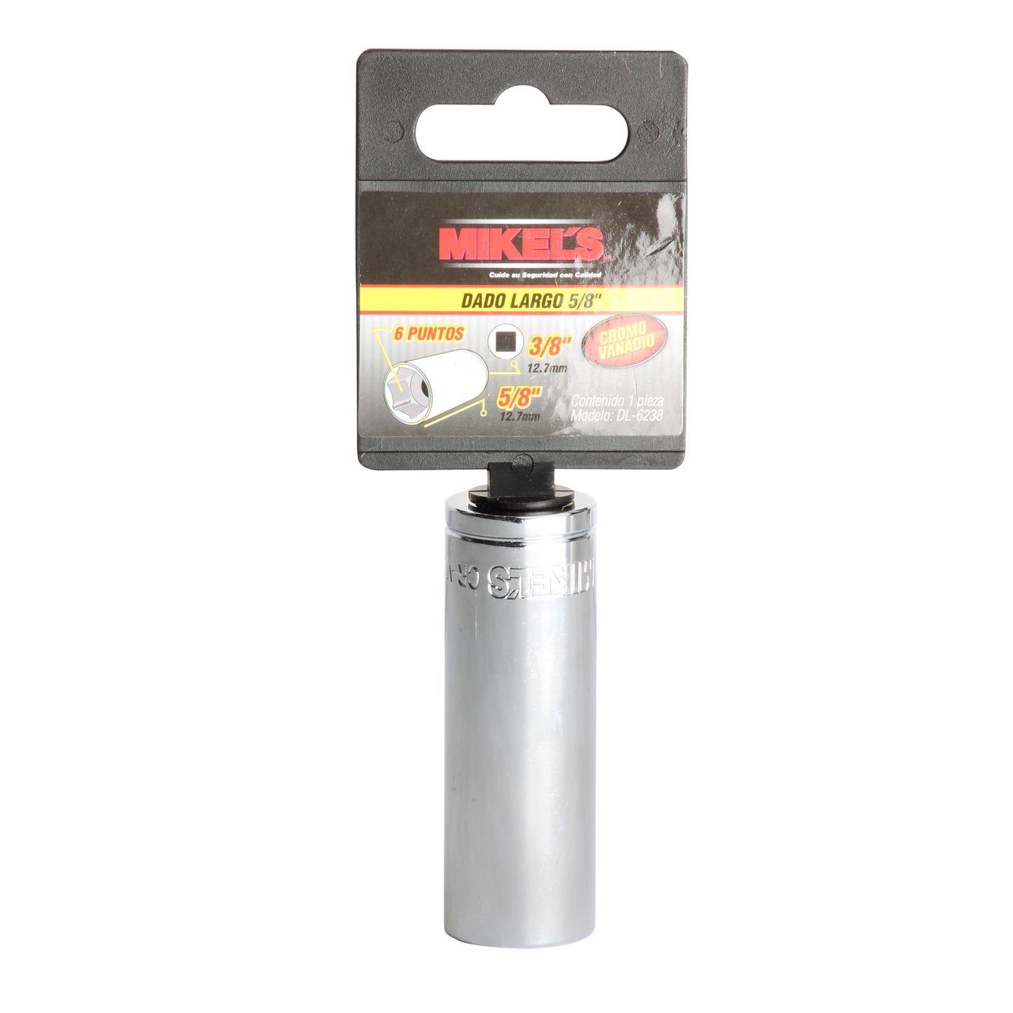 Dado largo 3/8” Estandar 5/8” 6 puntas