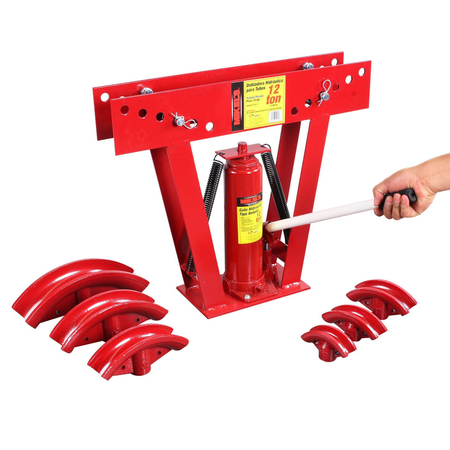 Dobladora para tubo hidraulica (12 ton)
