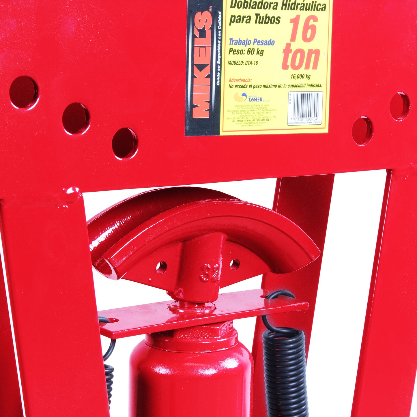 Dobladora para tubo hidraulica (16 ton)