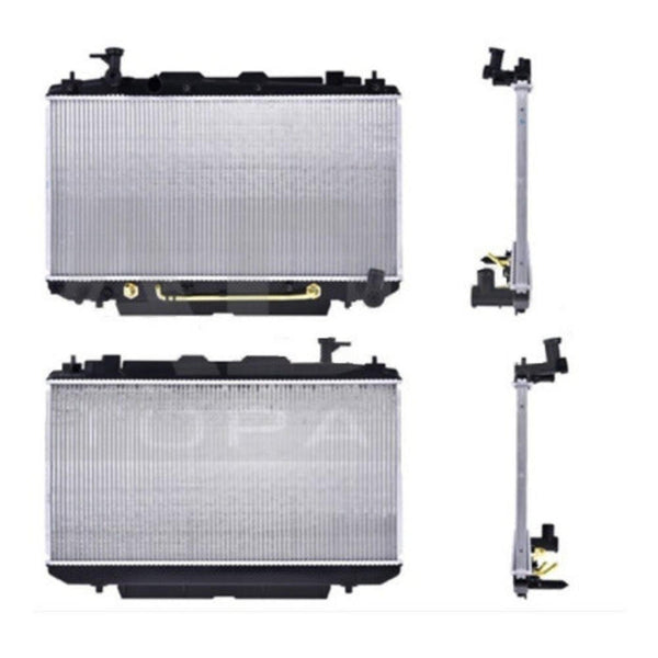 Radiador Ty Rav 4 01-05 L4 2.0, 2.4 Lts C/S Aa Aut Toma De Candado 14 3/4X29X22Mm Alum Sold Polar