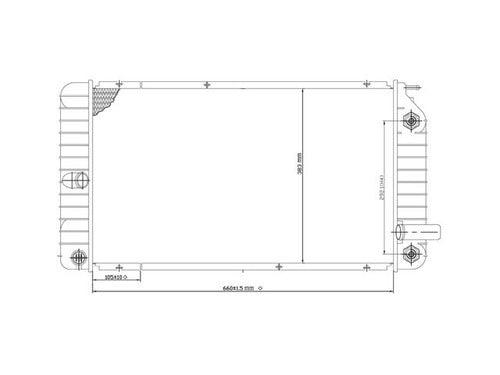 Radiador Pt Grand Am 94-98 L4 2.2/V6 3.1 Lts Aut C/S Aa 26X15X26Mm Alum Sold Polar