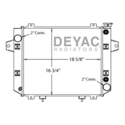 Radiador Montacargas Doosan 18 5/8 x 16 3/4