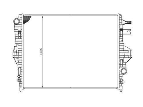 Radiador Vw Toureg 11-17 V6 3.0, 3.6 Lts Aut C/S Aa Gas/Diesel 27 5/9X21 1/6X32Mm Alum Sold Polar