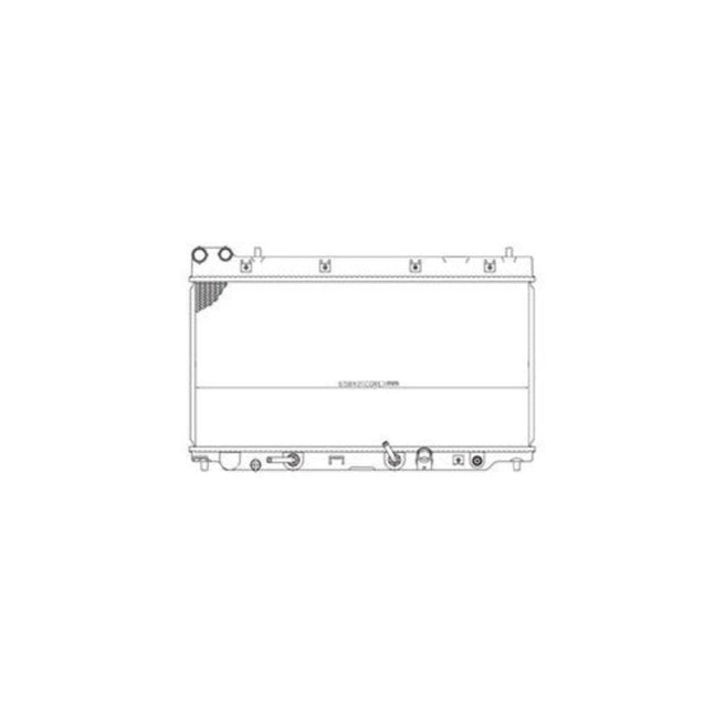 Radiador Hd Fit 06-08 L4 1.5 Lts C/S Aa Aut 12 4/5X25 1/2X16Mm Alum Sold Polar