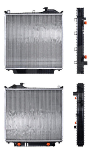 Radiador Fd Explorer 06-10 V6/V8 4.0/4.6 Lts C/Aa Aut 24X22 3/4X32Mm Alum Sold Polar