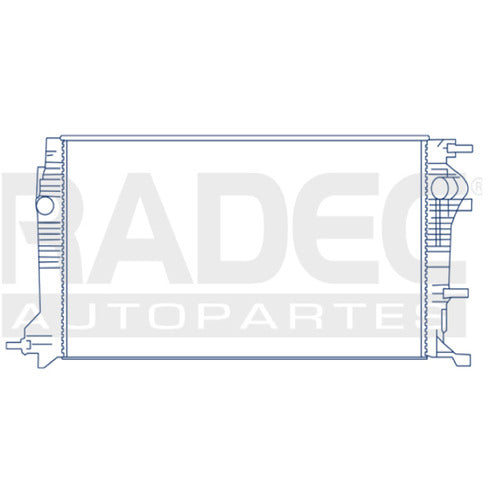 Radiador Rn Fluence 11-17 L4 2.0 Lts Aut C/S Aa 25 3/5X14 7/8X26Mm Alum Sold Polar