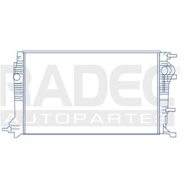 Radiador Rn Fluence 11-17 L4 2.0 Lts Aut C/S Aa 25 3/5X14 7/8X26Mm Alum Sold Polar