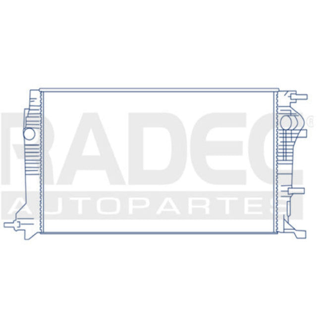 Radiador Rn Fluence 11-17 L4 2.0 Lts Aut C/S Aa 25 3/5X14 7/8X26Mm Alum Sold Polar