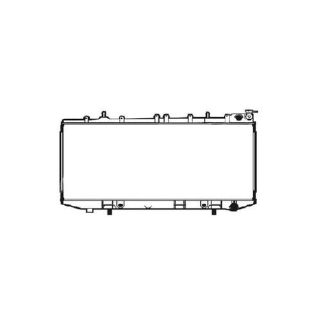 Radiador Ns Sentra 93-00 L4 1.6,1.8,2.0 Lts Aut C/S Aa Tomas De Agua De 35Mm 12 3/5X25 1/2X26Mm Alum Sold Polar