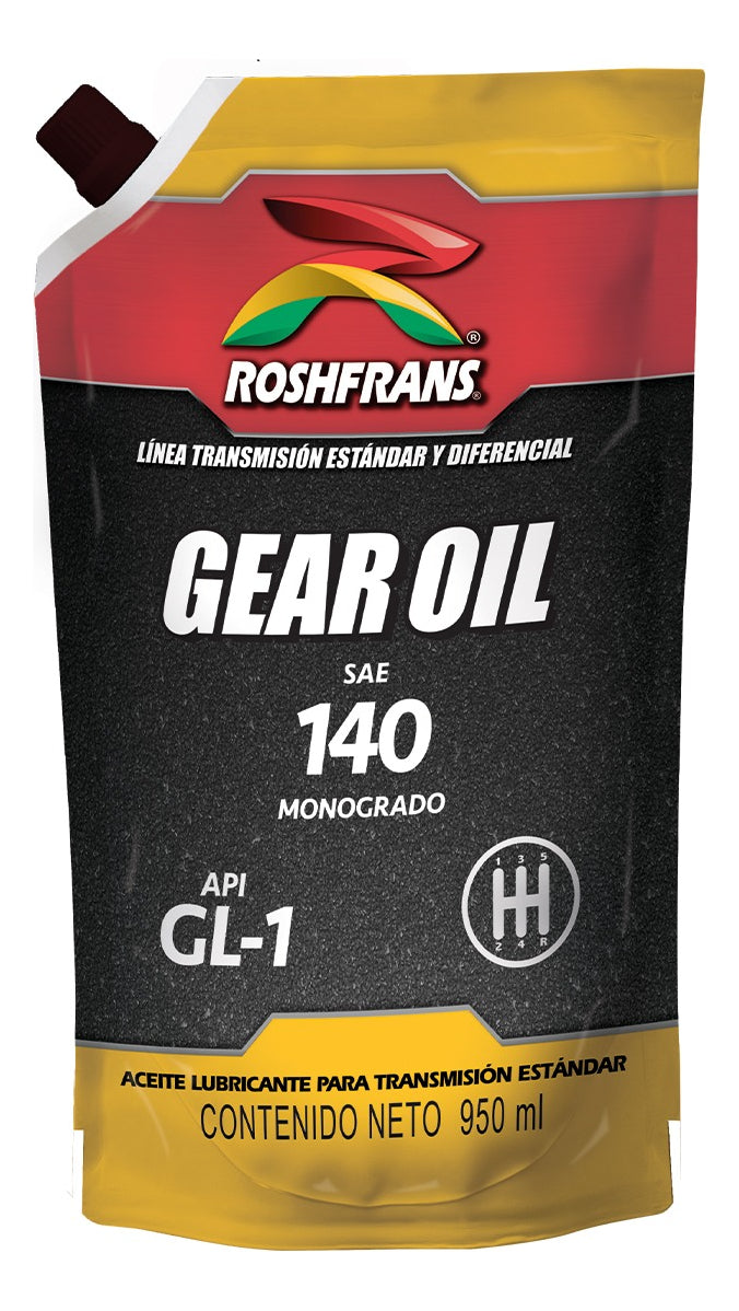 0.950 L RSHPCK GEAR OIL API GL-1 SAE 140