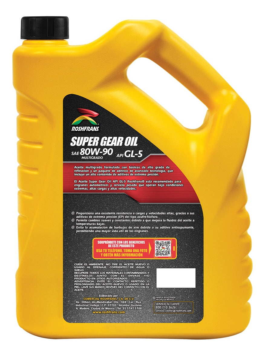 5 L GRRFA SUP GEAR OIL GL-5 SAE 80W90