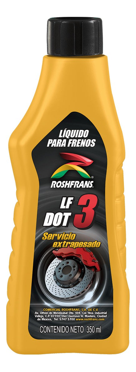 0.350 L BOTELLA LIQUIDO P/ FRENOS DOT 3