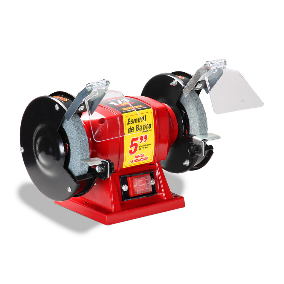 Esmeril de Banco 5” (1/3 HP, 150 W, 3.450 RPM)