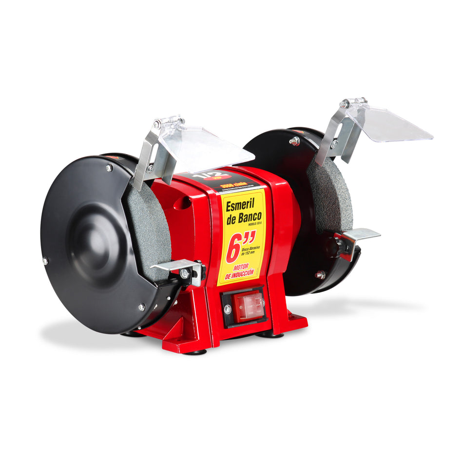 Esmeril de Banco 6” (1/2 HP, 250 W, 3.450 RPM)