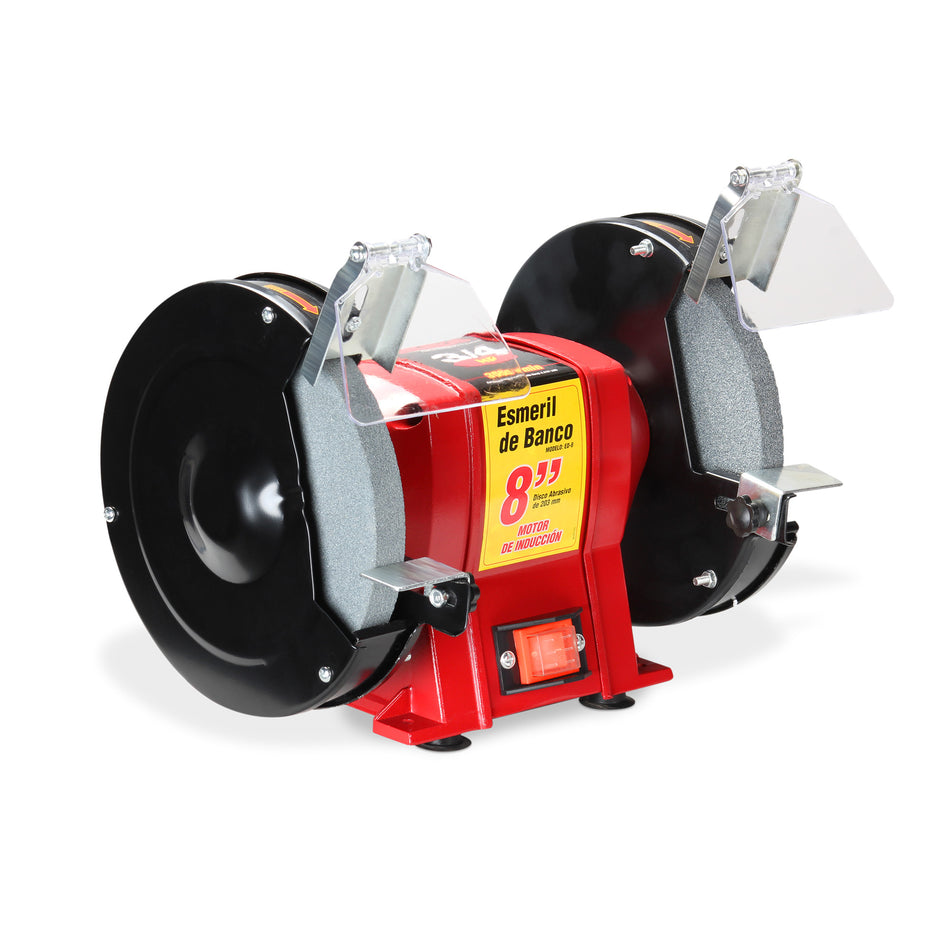 Esmeril de Banco 8” (3/4 HP, 400 W, 3.450 RPM)