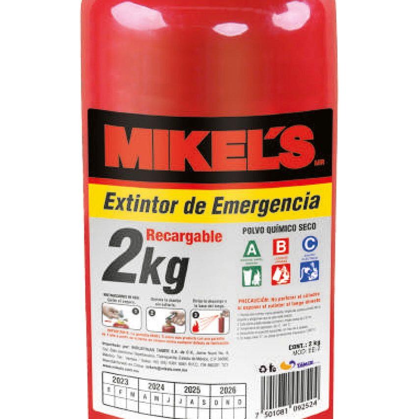 Extintor de emergencia recargable (2 kgs)