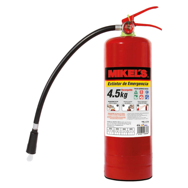Extintor de emergencia recargable (4.5 kgs)