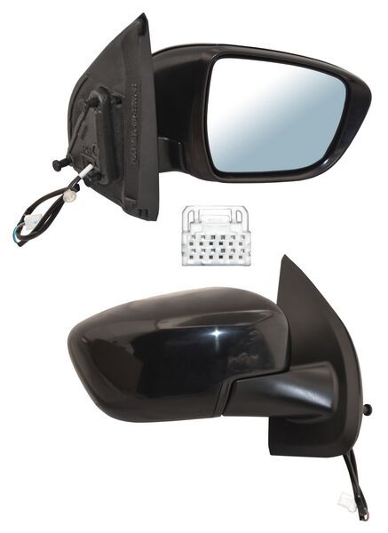 Espejo Lateral Electrico P/ Nissan Frontier 2021-2024 Derecho, listo para pintar.