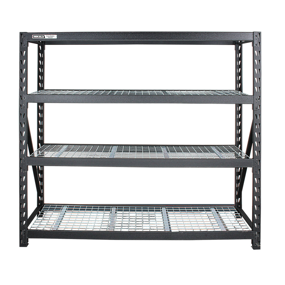 Estante para almacenaje metalico  industrial (77”x24”) 4 repisas, 2500 kgs