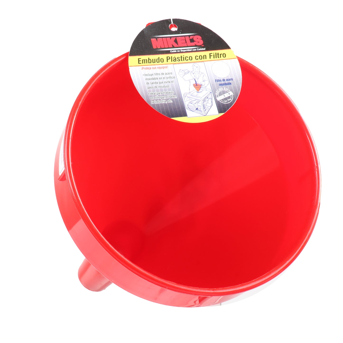 Embudo plastico con filtro (7”)