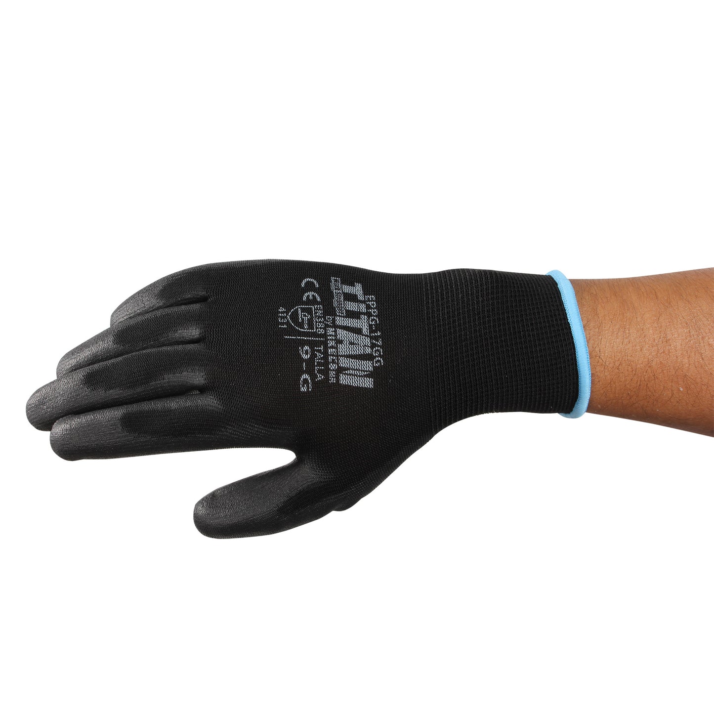 Guante de nylon con recubrimiento de nitrilo liso