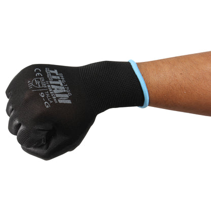 Guante de nylon con recubrimiento de nitrilo liso