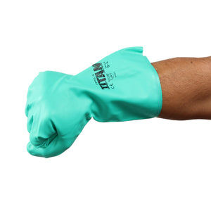Guante de nitrilo con resistencia a la abrasion