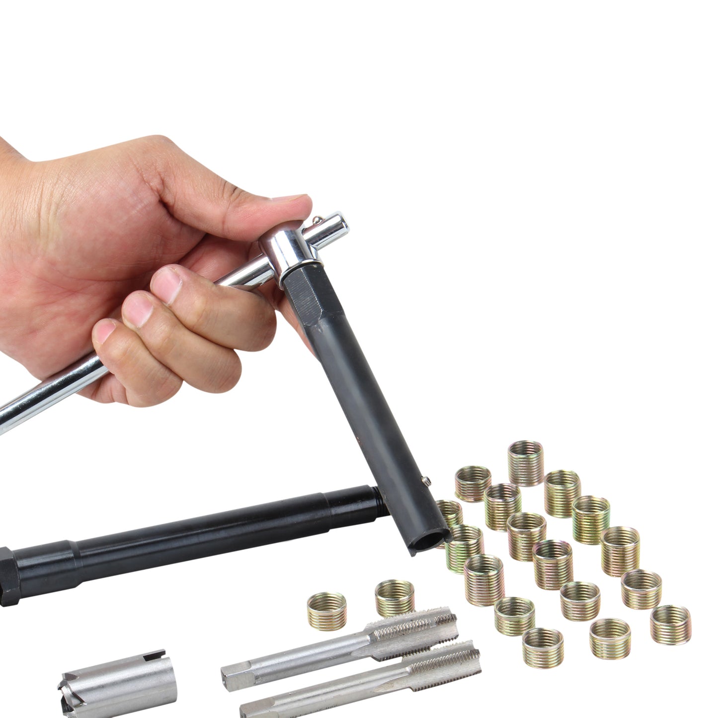 Kit para reparar cuerdas de bujia