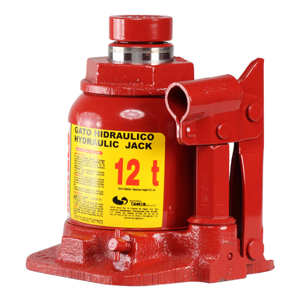 Gato hidraulico de botella con tornillo de extension (12 ton, Chaparro)