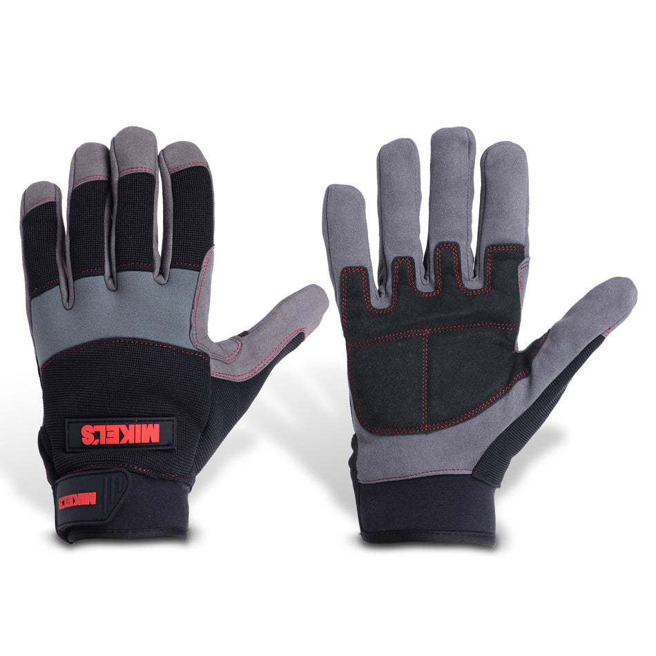 Guantes para trabajo profesionales para mecanico acolchonados (M)