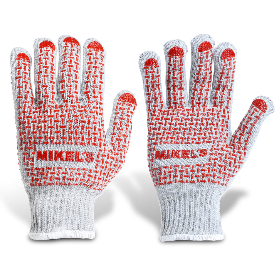 Guantes para trabajo de algodon con puntos de PVC