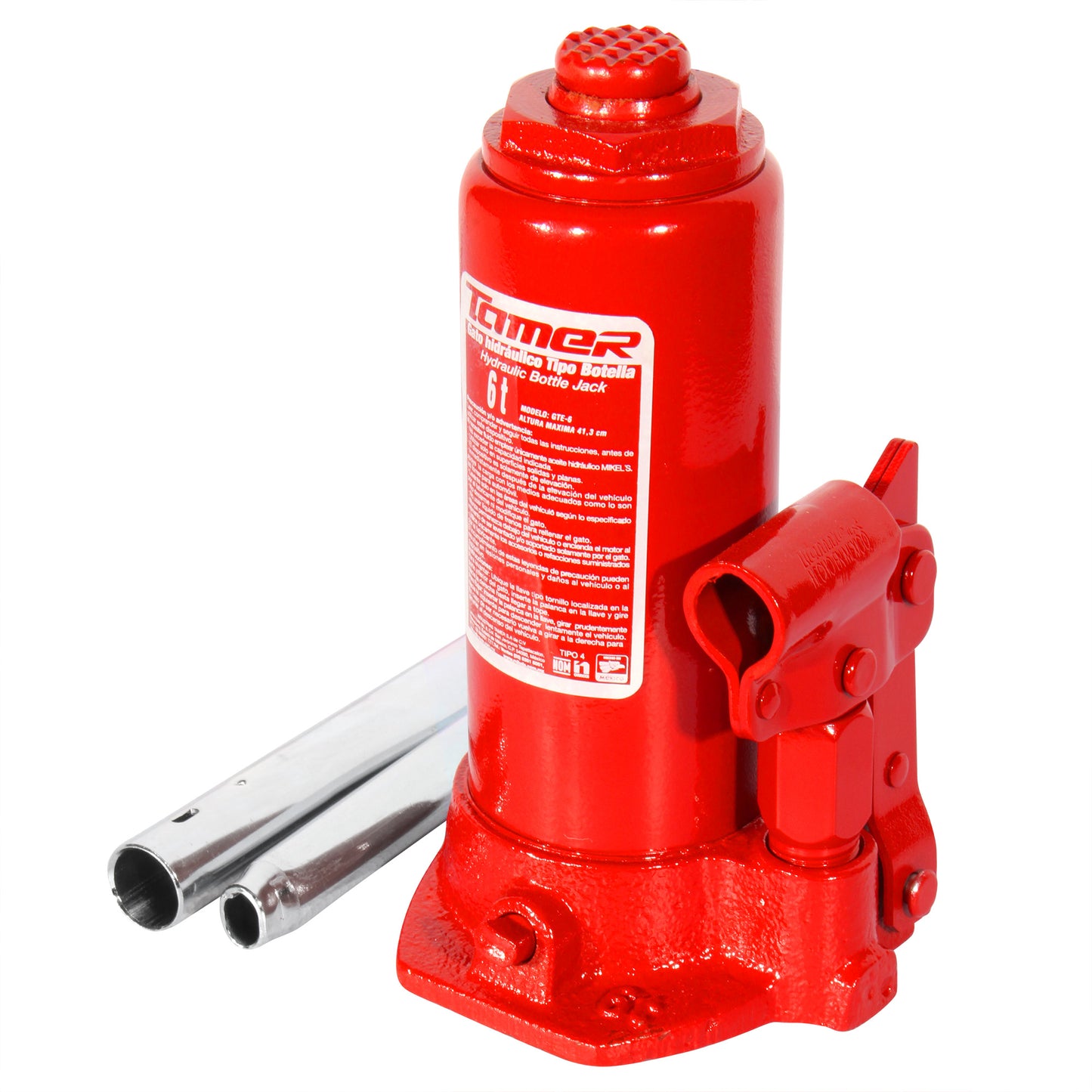 Gato hidraulico de botella con tornillo de extension (6 ton)