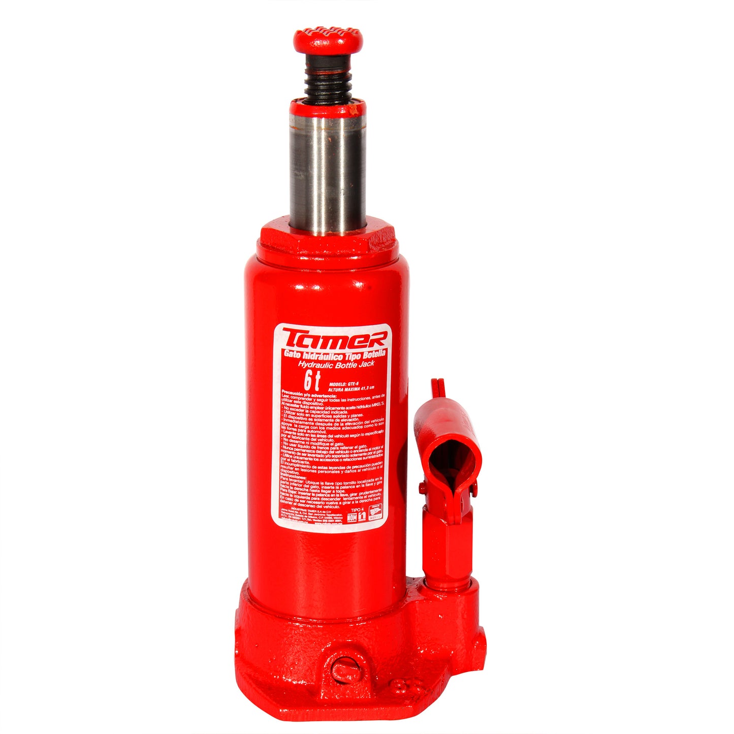 Gato hidraulico de botella con tornillo de extension (6 ton)