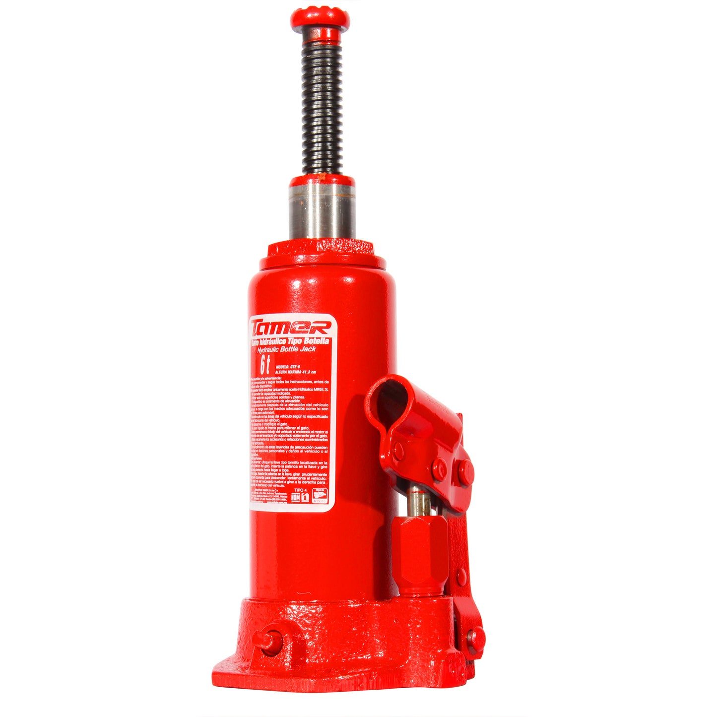 Gato hidraulico de botella con tornillo de extension (6 ton)