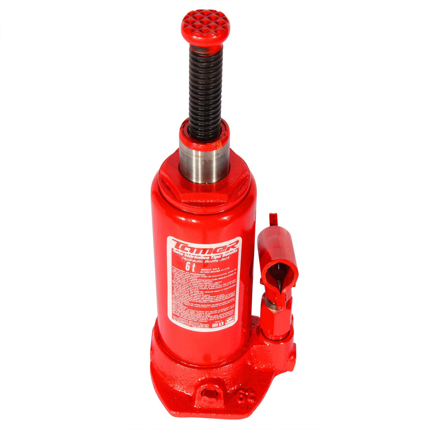 Gato hidraulico de botella con tornillo de extension (6 ton)