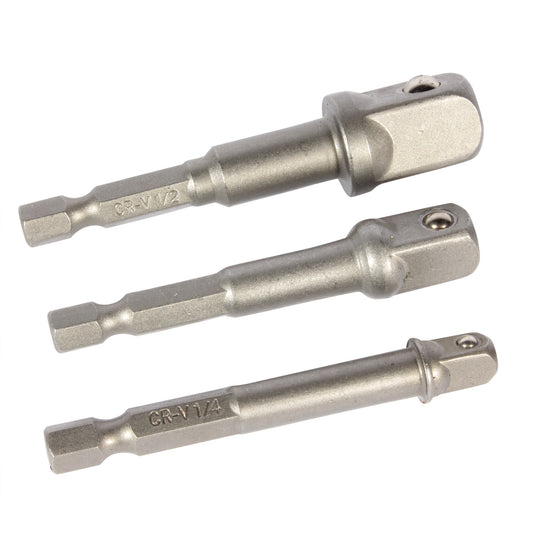 Juego 3 adaptadores de dados para taladro